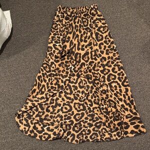 SHEIN Animal Print Maxi Skirt